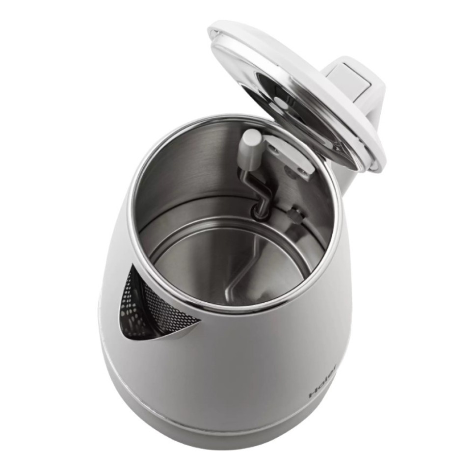 Чайник электрический Haier HK-502 (Серый, 1.5л, 3000Вт, корпус: пластик/нержавеющая сталь внутри)