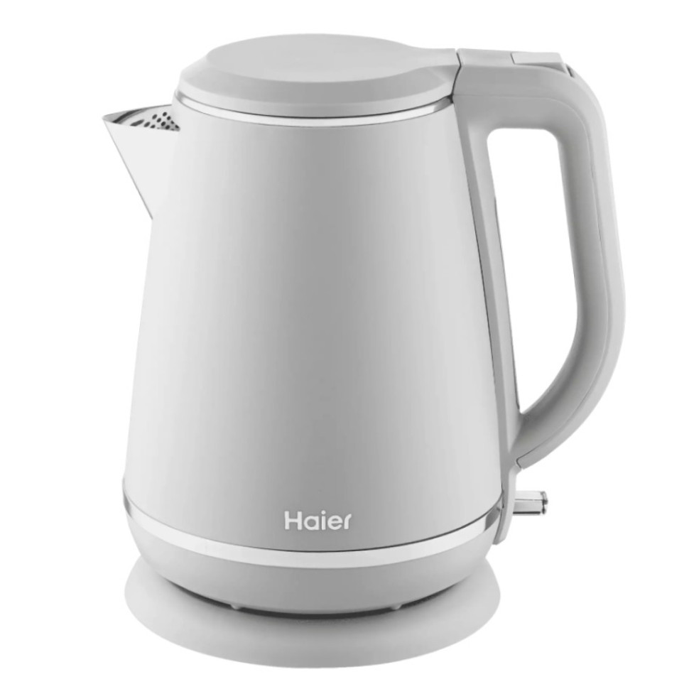 Чайник электрический Haier HK-502 (Серый, 1.5л, 3000Вт, корпус: пластик/нержавеющая сталь внутри)