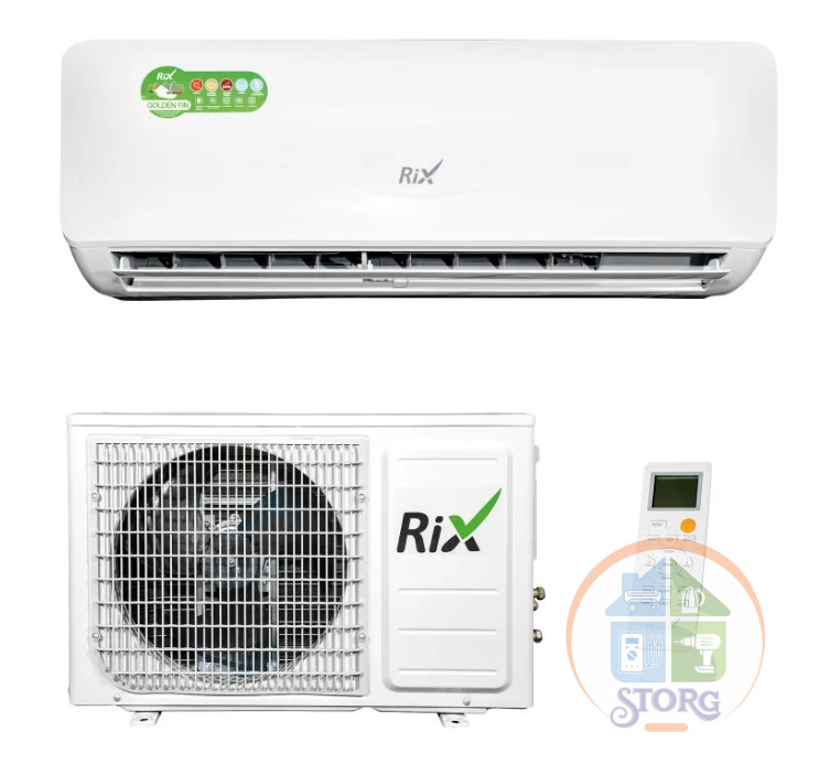 Кондиционер On/Off RIX Izumi IZ/OZ-S09BS 29м2 от -7°до 43°С ( компрессор GREE ) Дисплей