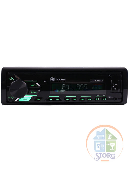 Автомагнитола TAKARA TFP-370BT (Green) 4×50 вт
