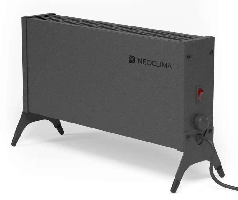 Конвектор электрический Neoclima Nano 1500B Черный, 1500 Вт, 20 м2, термостат