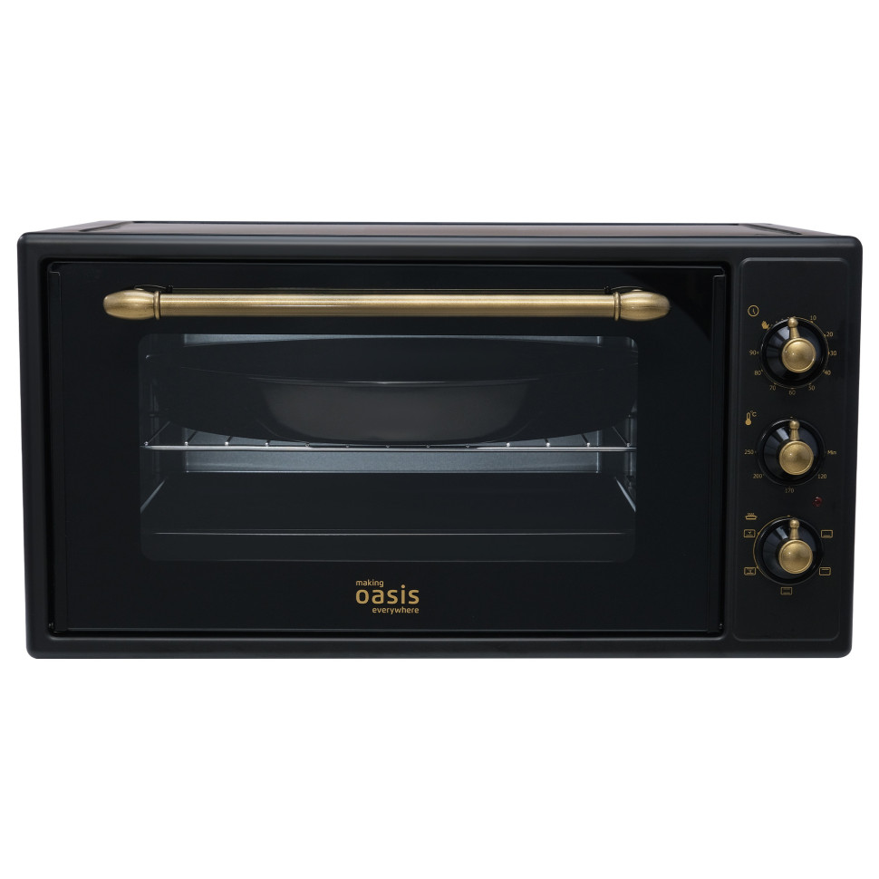 Духовой шкаф OASIS everywhere M-50CRB1, Черный, 50л, 1600Вт, Конвекция, 5 реж., 50-250 °С, таймер