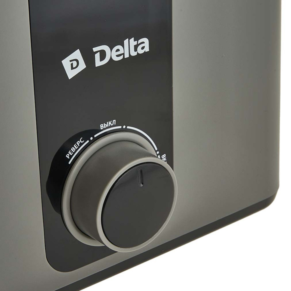 Мясорубка электрическая DELTA DL-6108M, Серый с черным, 2000Вт, насадка для томата