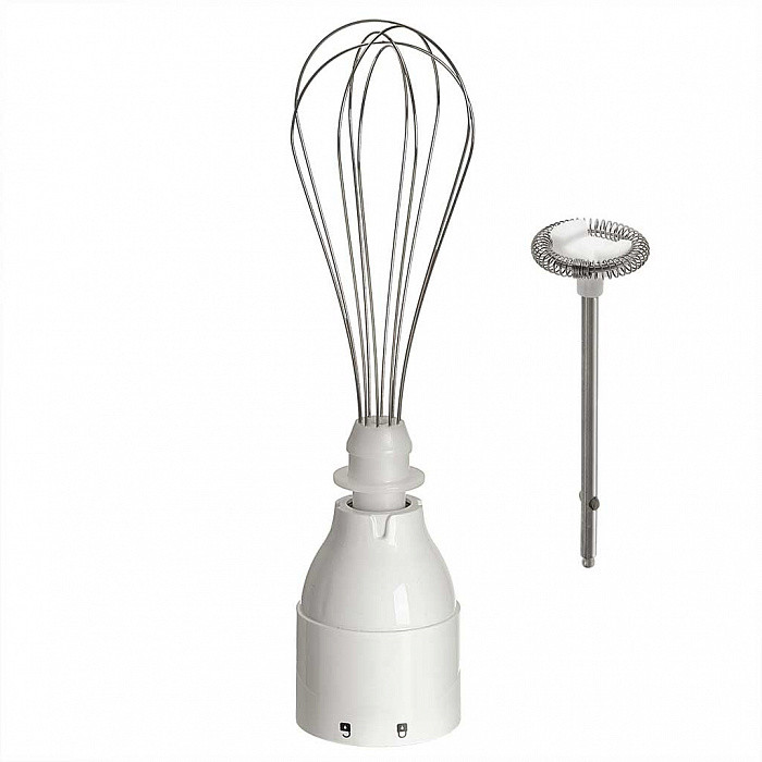 Блендерный набор АКСИНЬЯ КС-320В, белый/красный, 1000Вт, капучинатор, стакан, венчик, измельч.