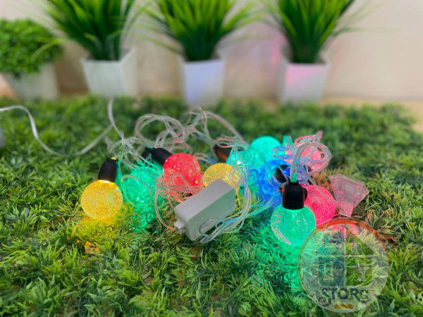 Гирлянда S-TORG Шарик большой прозрачный цветной LED арт.РА-26 Супер яркая ! Топ продаж