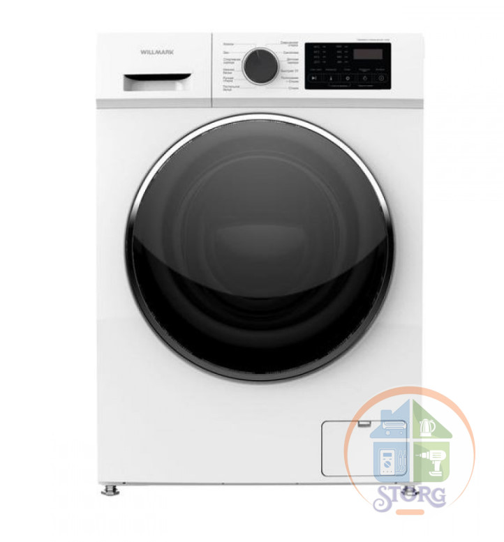 Стиральная машина WILLMARK WMF-8012iW (8кг/1200об.,инвертор,15 реж.,стирка паром,A++, бел.+чёр.)