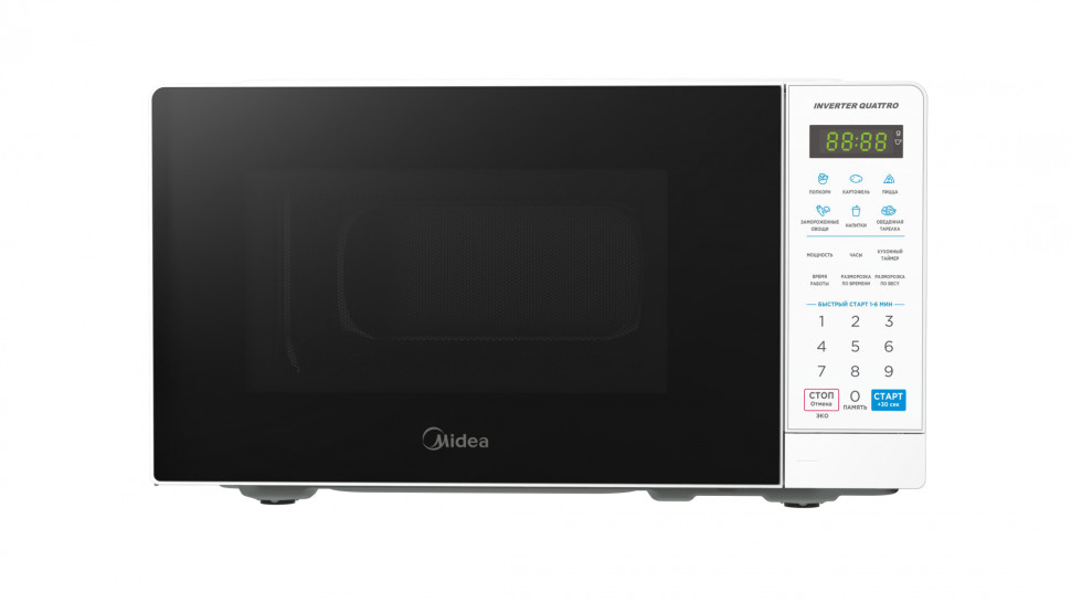 Микроволновая печь Midea EM719M2Z-W 19л. 700Вт/1020Вт белый, Эмаль легкой очистки XpressClean Микроволновая печь Midea EM719M2Z-W 19л. 700Вт/1020Вт белый, Эмаль легкой очистки XpressClean