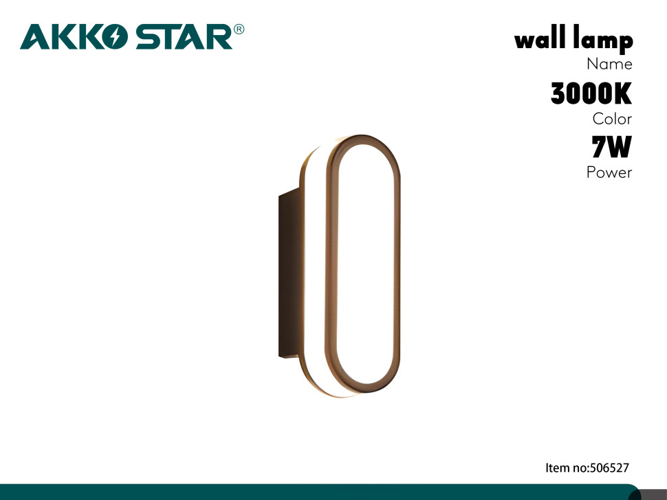 Светильник БРА светодиодный настенный AKKOSTAR AC85-265V/7W "стеклян. ромб" 3000K IP65 160х127х80мм
