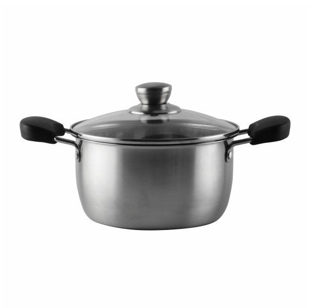 Кастрюля SAKURA SA-P9022 BASIC, 22х12см, 4,5л, с крышкой, нержавеющая сталь 201