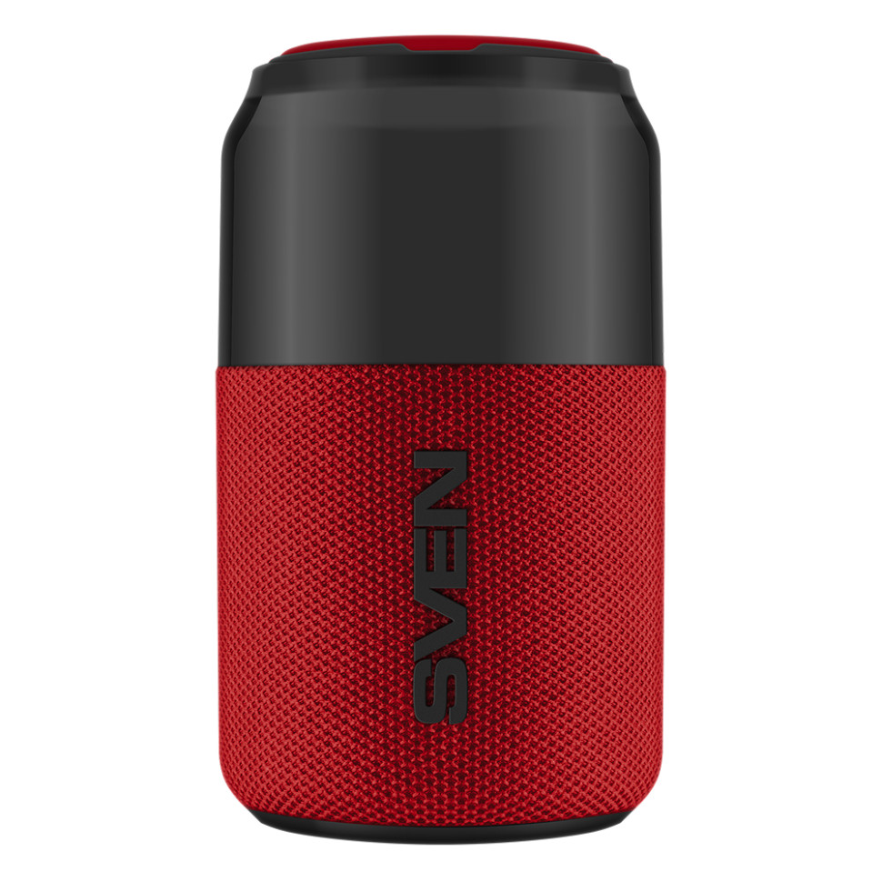 Портативная Bluetooth колонка SVEN PS-130 red (10 Вт, USB, Bluetooth, питание от USB/аккумулятора)