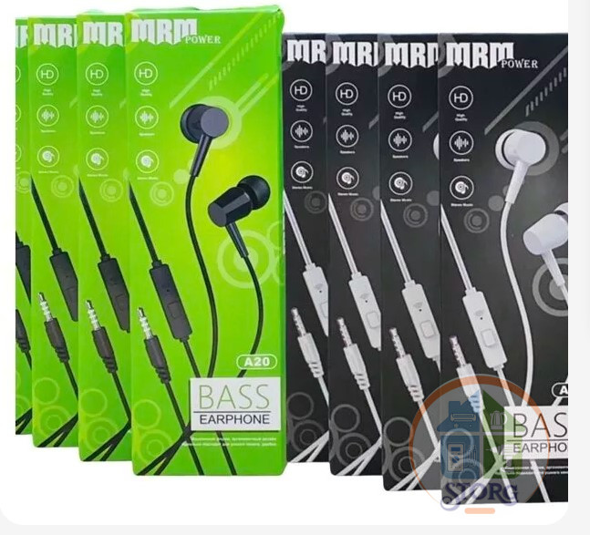 Наушники проводные с микрофоном MRM A20 (black)