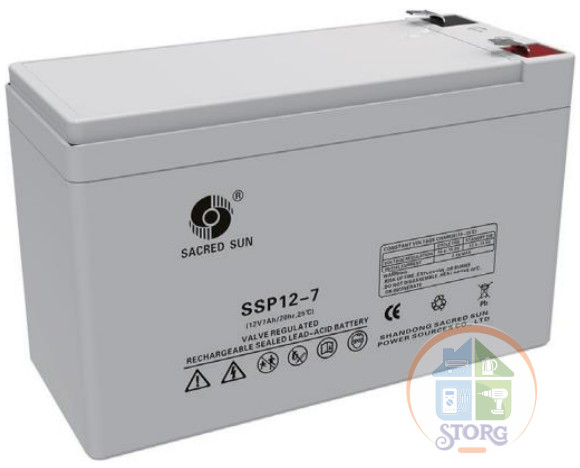 Аккумуляторная батарея Sacred Sun SSP12-7,2 (12V / 7.2Ah)