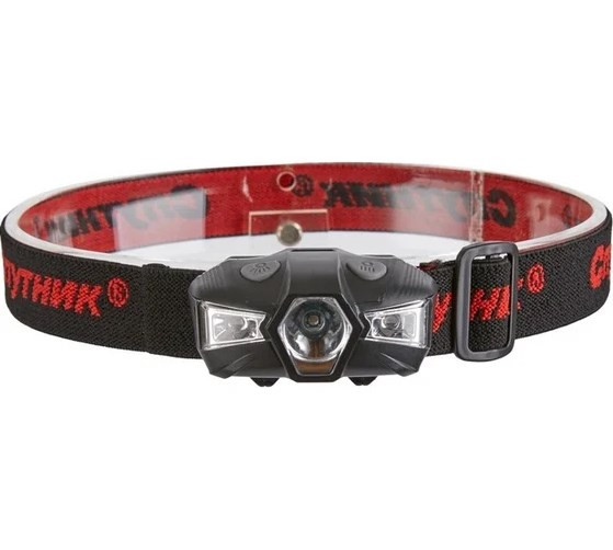 Фонарик налобный светодиодный Спутник FH126 яркий и компактный