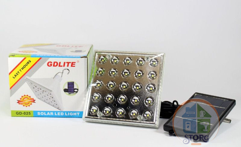Фонарь светодиодный аварийный аккумуляторный GD-Light GD-5017 + солн панель