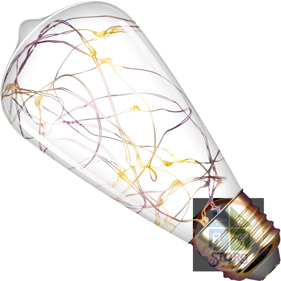 Светодиодная лампа REV LED VINTAGE Copper Wire ST64 E27, 2700K, DECO Premium, теплый свет