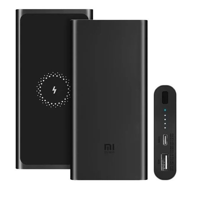 Power Bank Xiaomi 3 WPB15PDZM 10000mAh + беспроводная зарядка (CN коп.) (Черный) (Гр.30дн.) CN коп.