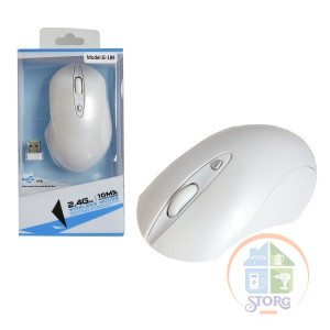 Мышь беспроводная бесшумная S-TORG G189 White