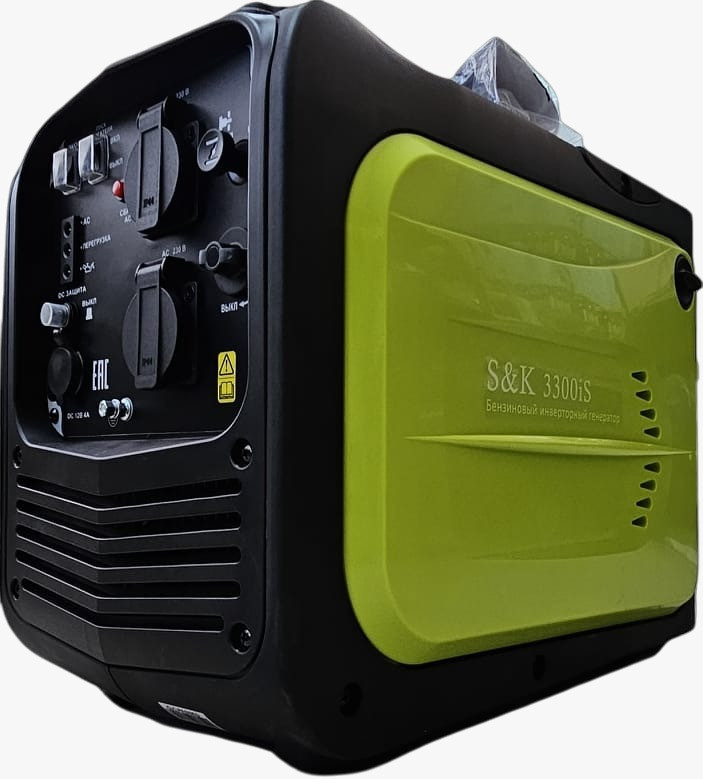 Генератор S&K 3300iS инверторный ЗАКРЫТОГО типа (3,0/3,3 кВт,двигат. 150 см3, бак 5,0 л. ) бесшумный
