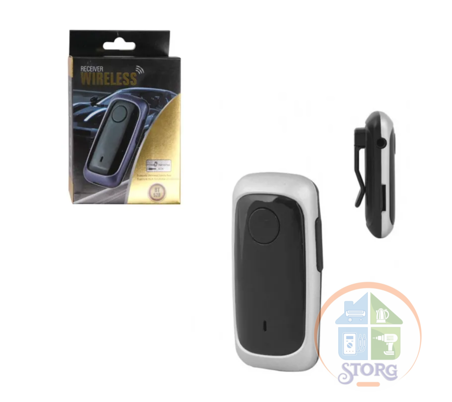 Ресивер BLUETOOTH DREAM BT-520 (AUX, TF Card, MicroUSB), черно-серый
