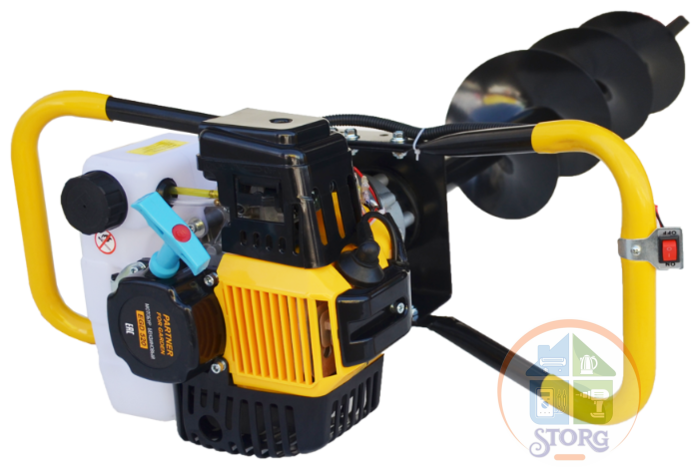Мотобур Partner for garden EDG 520 (52куб.см, 3,5 л.с., 270 об/мин., хром. порш.)