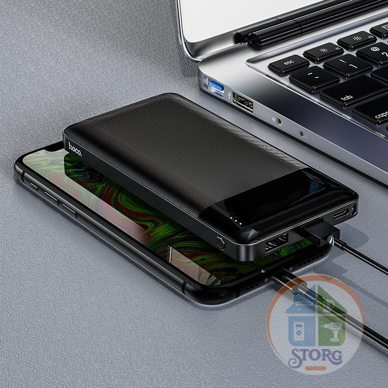 Аккумулятор внешний резервный HOCO J72 Easy travel 10000mAh (чёрный)