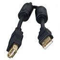 Кабель Удлинителя USB черный  3м с фильтром AA