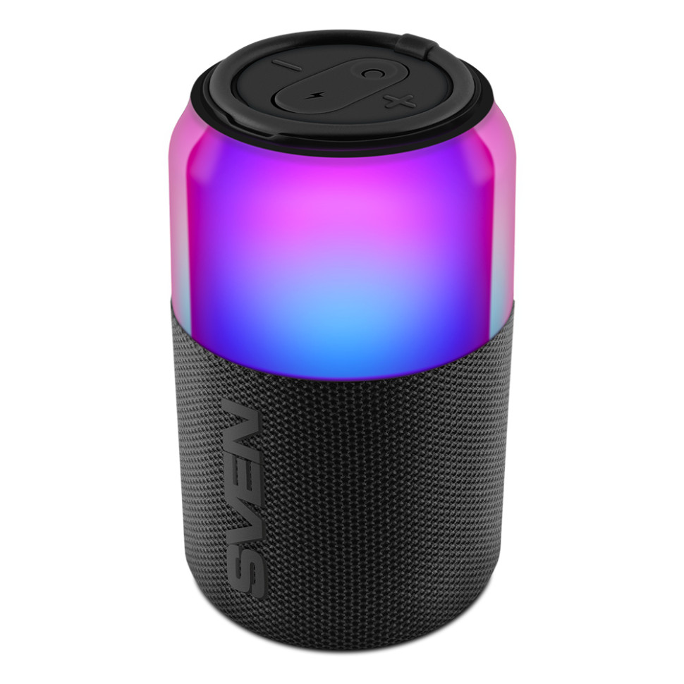 Портативная Bluetooth колонка SVEN PS-130 black (10 Вт, USB, Bluetooth, питание от USB/аккумулятора)