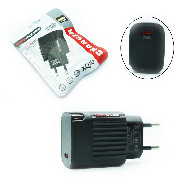 СЗУ MRM XQ10 PD20W Black  20pcs