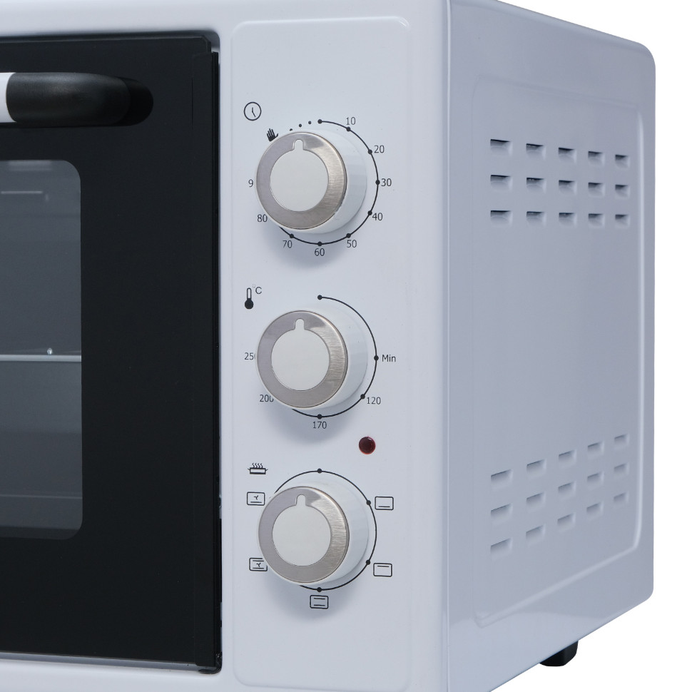 Духовой шкаф OASIS everywhere M-50CW2, Белый, 50л, 1600Вт, Конвекция, 5 реж., 2-е стекло, 50-250 °С