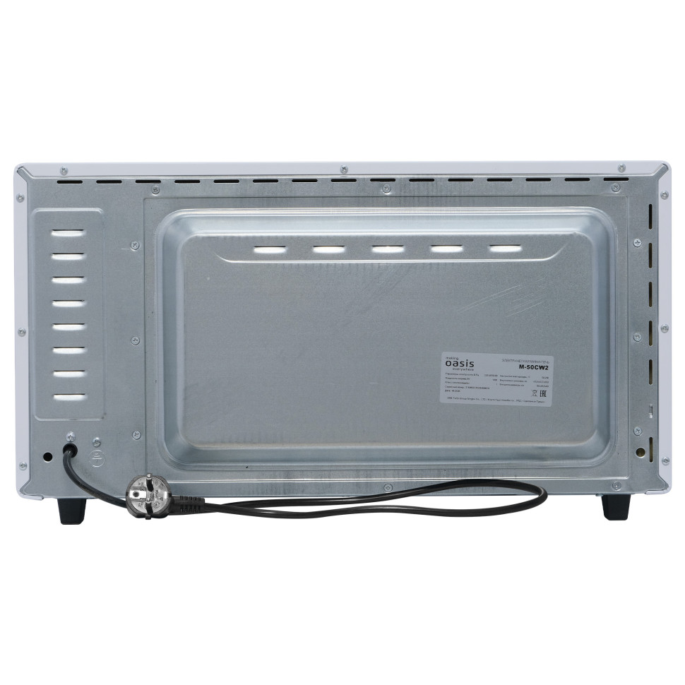 Духовой шкаф OASIS everywhere M-50CW2, Белый, 50л, 1600Вт, Конвекция, 5 реж., 2-е стекло, 50-250 °С