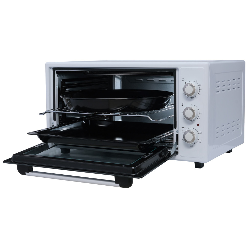 Духовой шкаф OASIS everywhere M-50CW2, Белый, 50л, 1600Вт, Конвекция, 5 реж., 2-е стекло, 50-250 °С