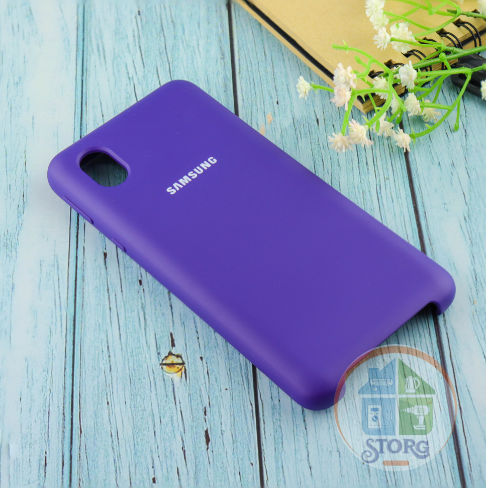 Чехол Silicone case для Samsung A01 Core 2020 Violet(36)