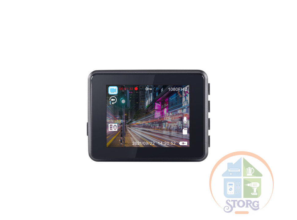 Видеорегистратор INCAR VR-419/ LCD 2", WDR, full HD 1920*1080, 2 крепления/