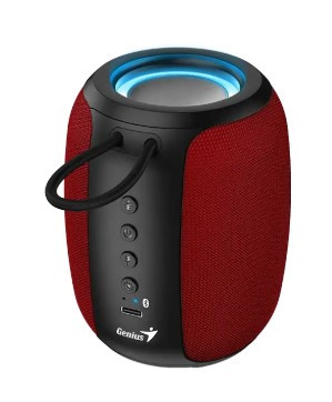 Портативная колонка Genius SP-915BT/1200 мА·ч/5 Вт/Bluetooth 5.3/до 6 ч.воспроизв./USB-C/красный