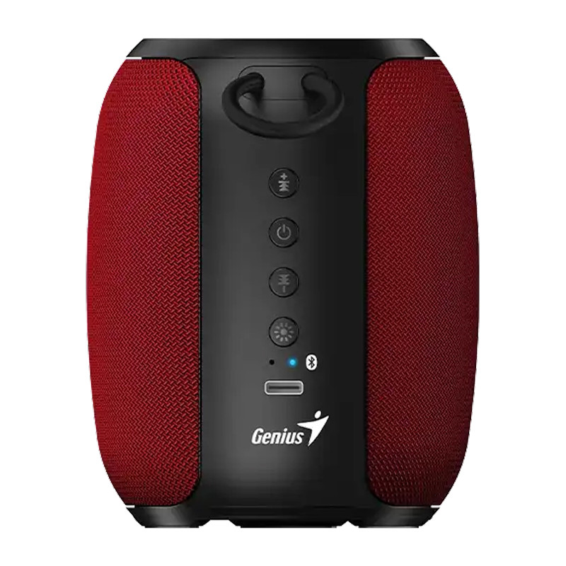 Портативная колонка Genius SP-915BT/1200 мА·ч/5 Вт/Bluetooth 5.3/до 6 ч.воспроизв./USB-C/красный