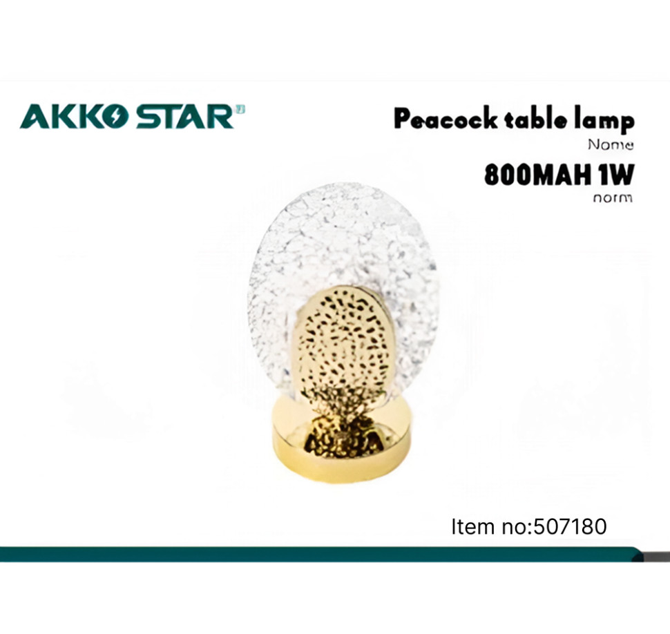 Светильник ночник настольный диммируемый AKKOSTAR 1W/800mAh сенсорный 3-режима (Шар)
