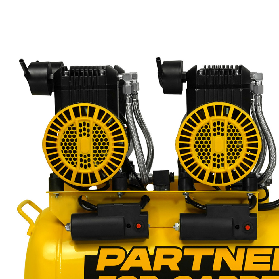 Компрессор воздушный безмасляный Partner 600/50 OL (600л/мин, 3,5 кВт, ресивер 50л, 8 бар, 2 выхода) Компрессор воздушный безмасляный Partner 600/50 OL (600л/мин, 3,5 кВт, ресивер 50л, 8 бар, 2 выхода)