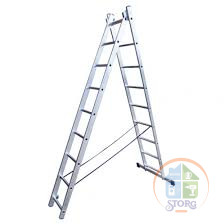 Лестница двухсекционная S-TORG PROF VL2x13, 3.71/6.28 м