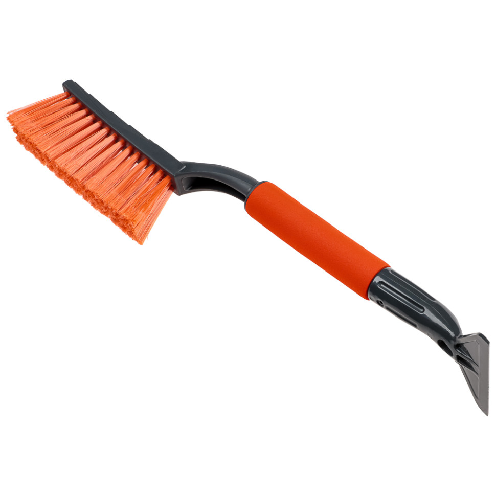 Щетка для уборки снега ЕРМАК с распушенной щетиной+скребок, 45.5см