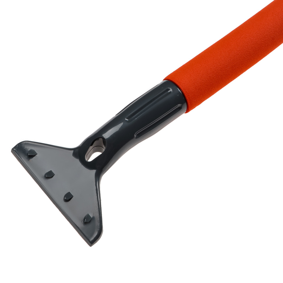 Щетка для уборки снега ЕРМАК с распушенной щетиной+скребок, 45.5см