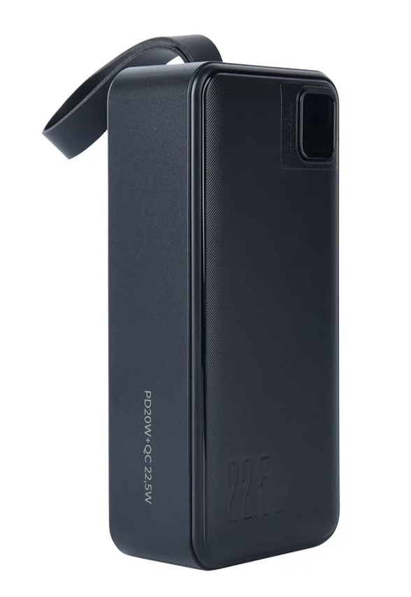 Внешний аккумулятор PERFEO Powerbank DROID 30000mAh PD + QC 3.0/Type-C/2 USB/Выход: 5A, 22.5W, Black