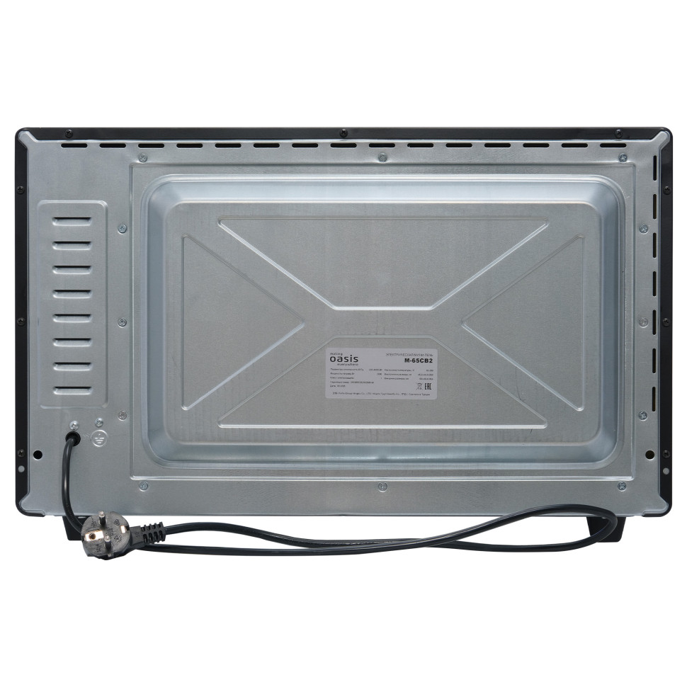 Духовой шкаф OASIS everywhere M-65CB2, Черный, 65л, 2000Вт, Конвекция, 5 реж., 2-е стекло, 50-250