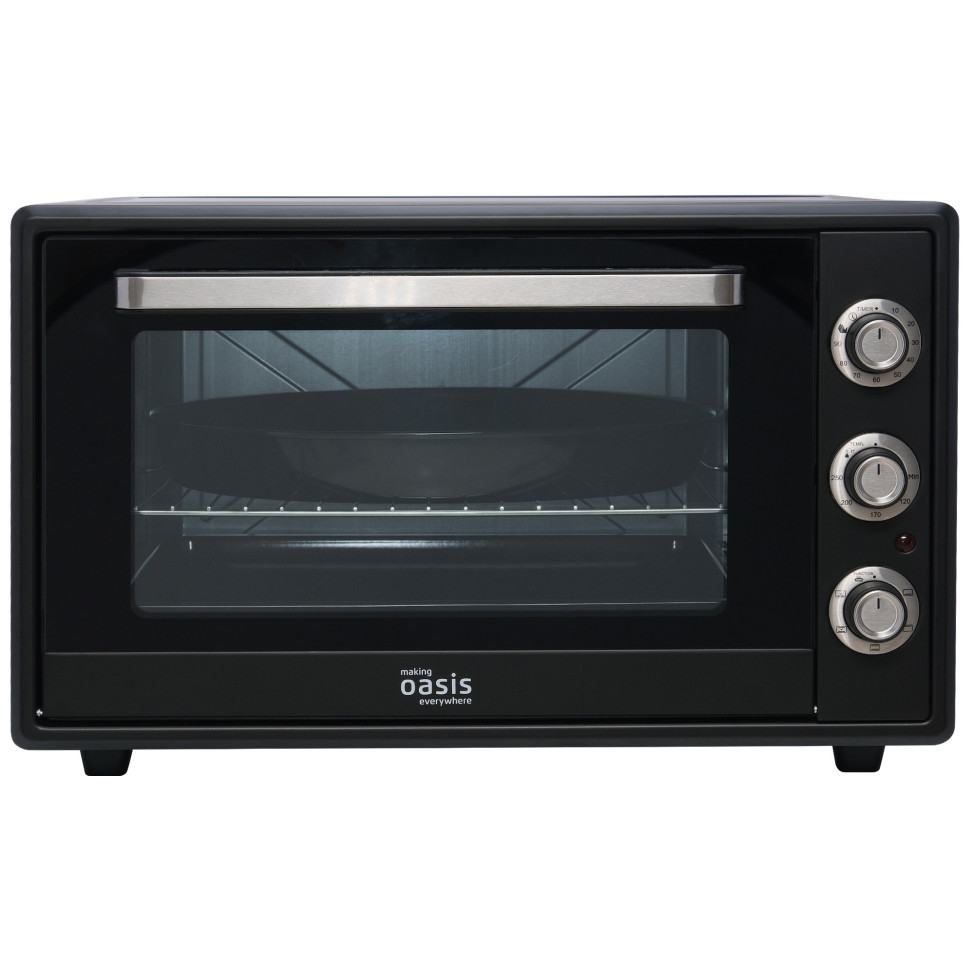 Духовой шкаф OASIS everywhere M-65CB2, Черный, 65л, 2000Вт, Конвекция, 5 реж., 2-е стекло, 50-250