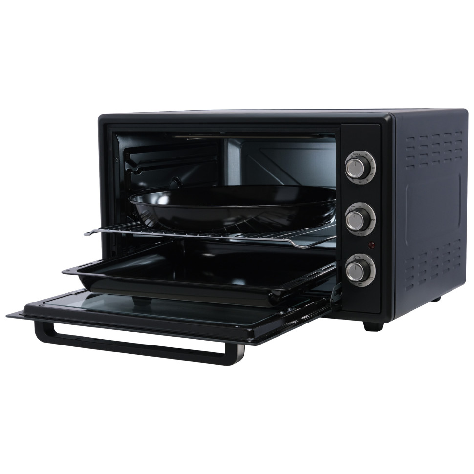 Духовой шкаф OASIS everywhere M-65CB2, Черный, 65л, 2000Вт, Конвекция, 5 реж., 2-е стекло, 50-250