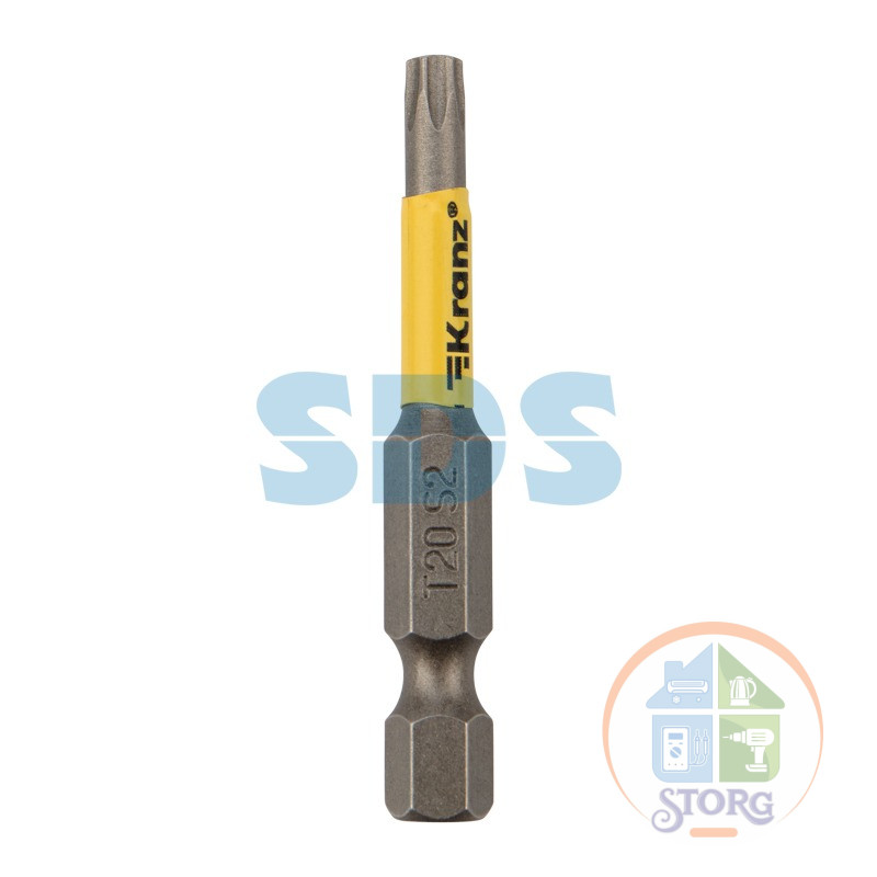 Бита для шуруповерта Torx T20х50 мм (2 шт./уп.) Kranz
