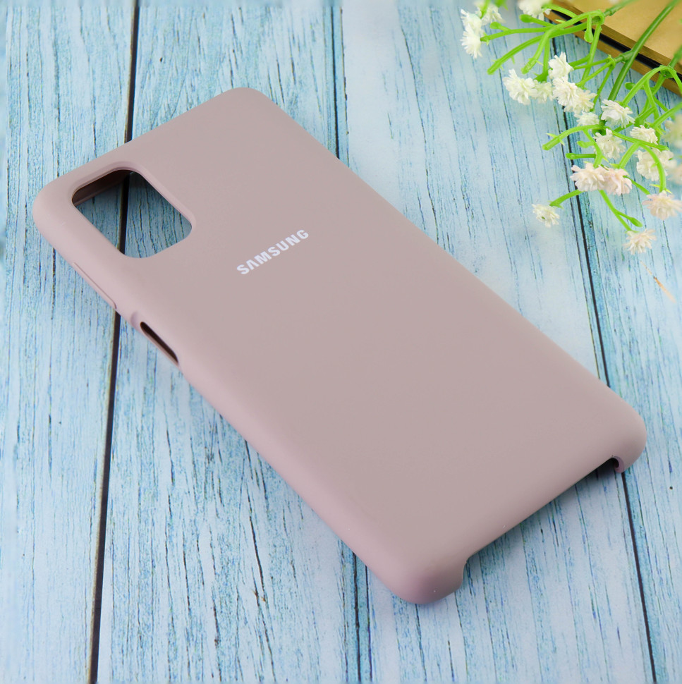 Чехол Silicone case для Samsung М51 2020 Gray (15)