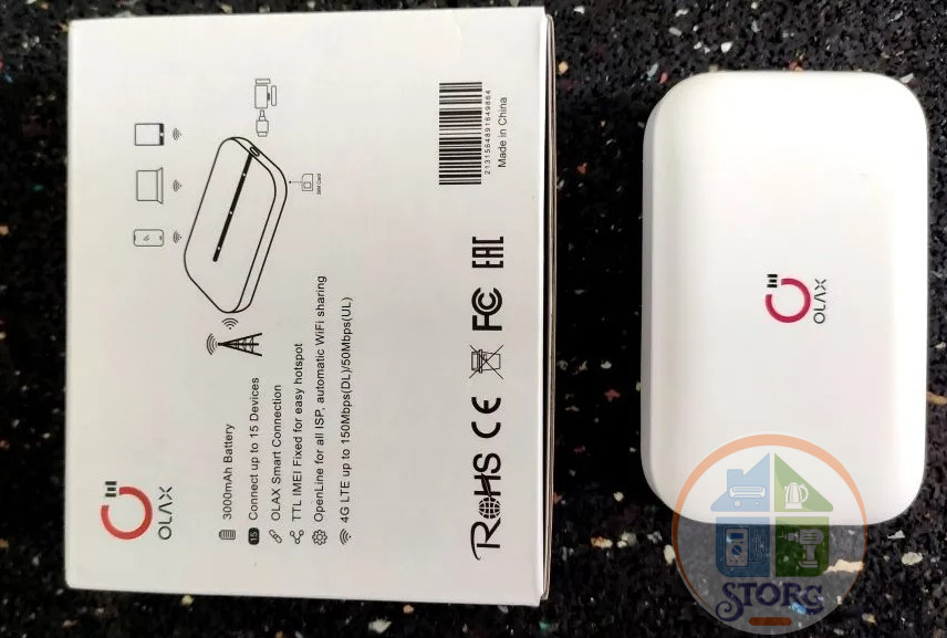 Роутер WiFi OLAX MT10 (4G, акб 3000мАч, работает с Sim-карт всех моб. опереаторов)