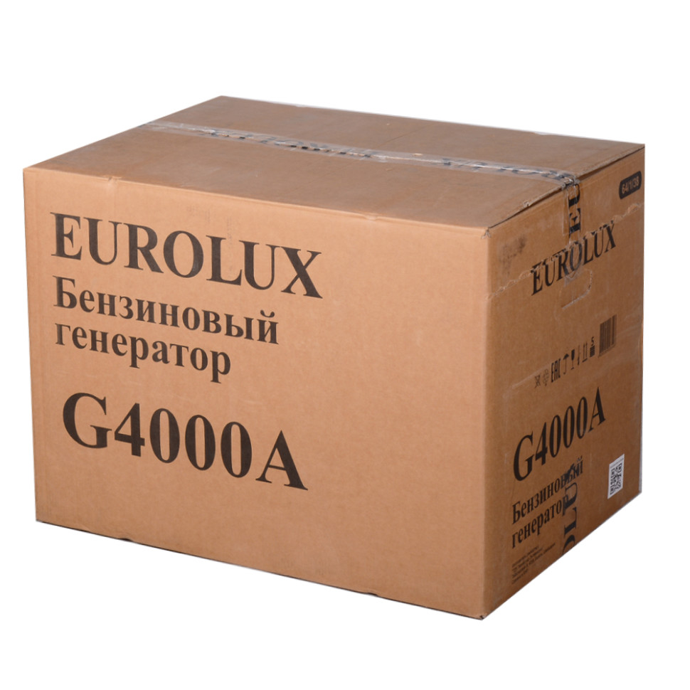 Генератор бензиновый Eurolux G4000A (3/3.3кВт, 220-230В, 1фаза, 4-такт., 68 дБ, AVR, ручной)