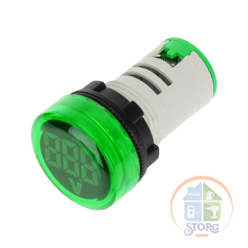Индикатор значения напряжения зеленый VD22 70-500 В