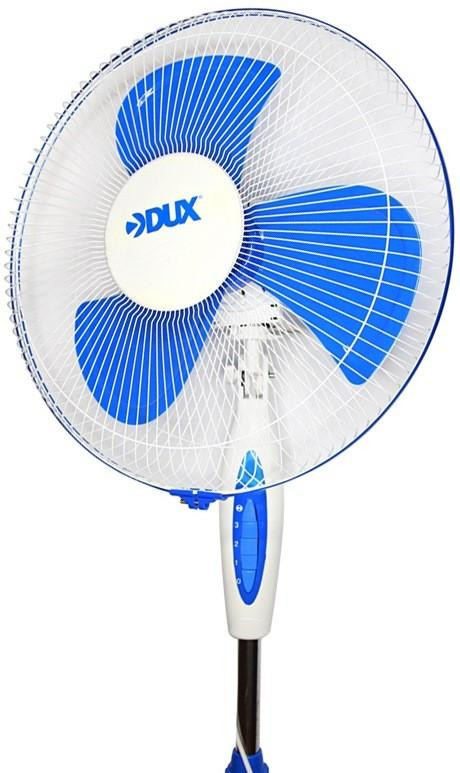 Вентилятор напольный DX-18; 40 Вт, (бело-синий)  c ПДУ (бело-синий) и таймером